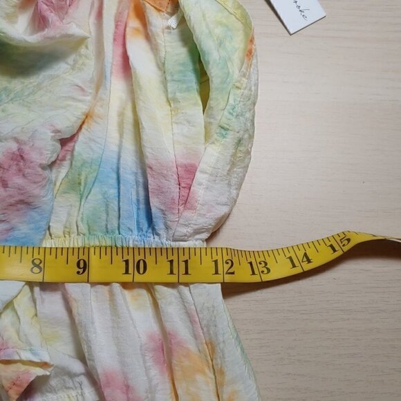 NWT YFB Cruz tie dye backless ruffle maxi dress - Picture 11 of 16